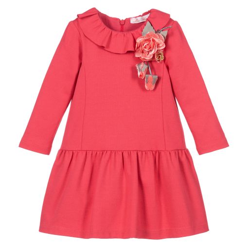 Miss Blumarine-Pink Viscose Jersey Dress | Childrensalon Outlet
