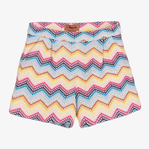 Missoni-Bunte Strickshorts Zickzackmuster | Childrensalon Outlet