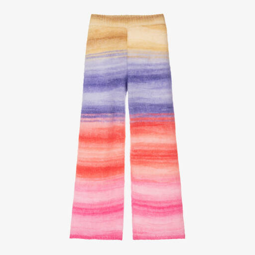 Missoni-Girls Pink & Yellow Wool Knit Trousers | Childrensalon Outlet