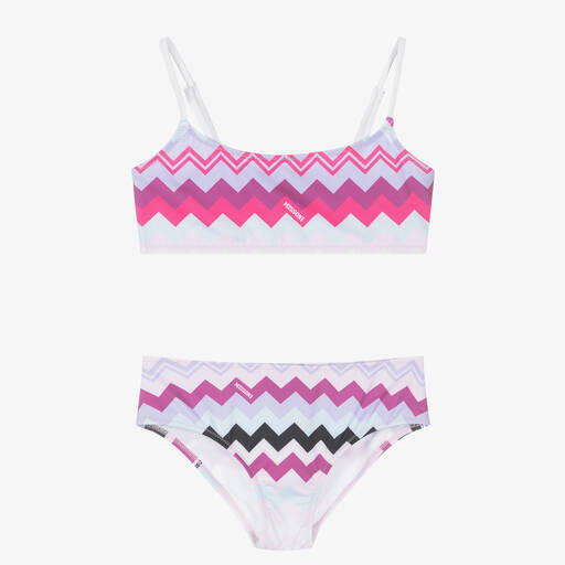 Missoni-Girls Purple Zigzag Bikini | Childrensalon Outlet