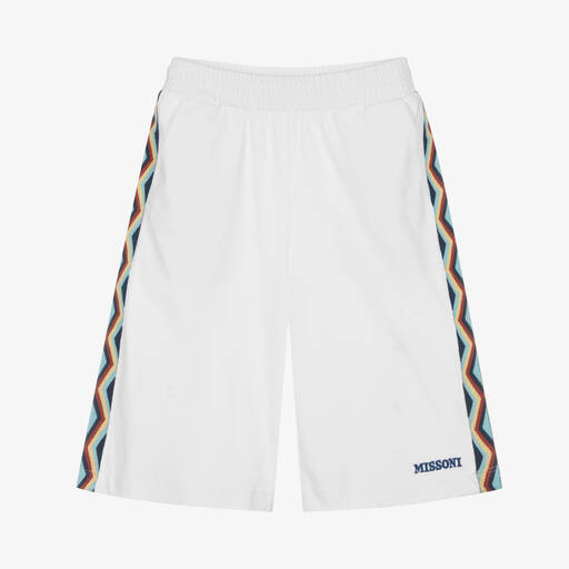 Missoni-Teen Shorts mit Zickzackmuster weiß | Childrensalon Outlet