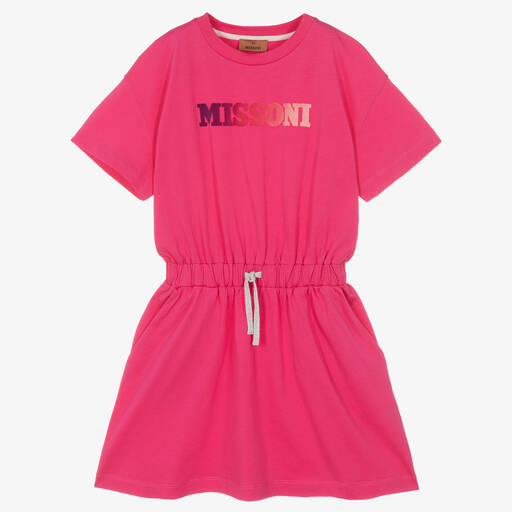 Missoni-Teen Girls Pink Organic Cotton Dress | Childrensalon Outlet