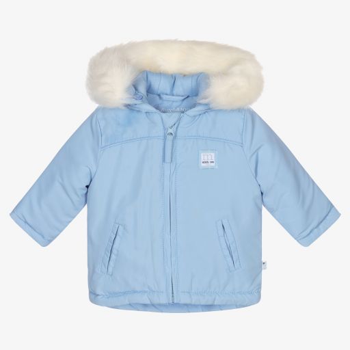 Mitch & Son-Baby Boys Blue Padded Jacket | Childrensalon Outlet