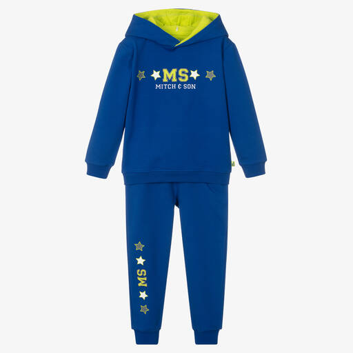 Mitch & Son-Blauer Trainingsanzug mit Kapuze (J) | Childrensalon Outlet