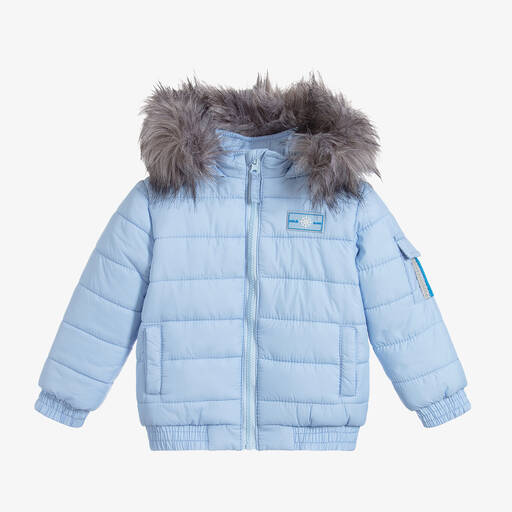 Mitch & Son-Boys Blue Puffer Jacket | Childrensalon Outlet