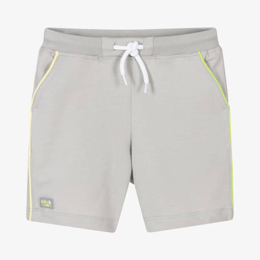 Mitch & Son-Boys Grey Cotton Jersey Shorts | Childrensalon Outlet