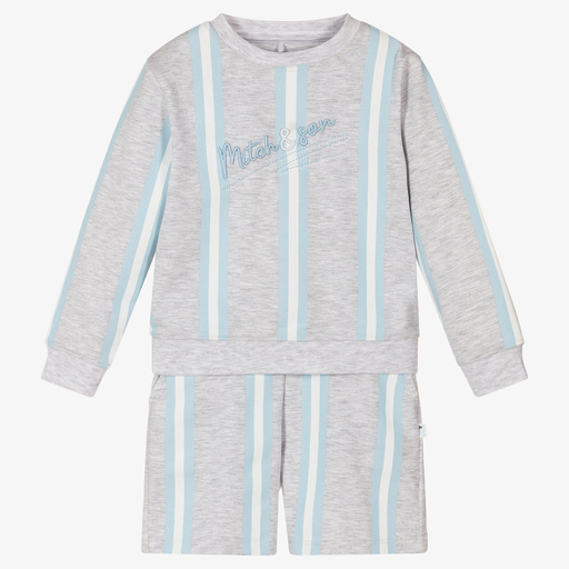 Mitch & Son-Серый спортивный топ и шорты для мальчиков | Childrensalon Outlet