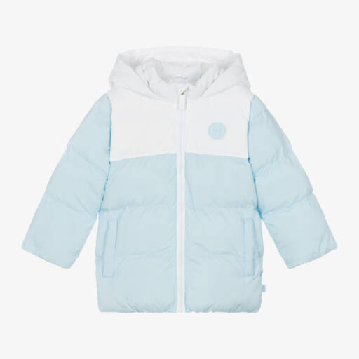 Mitch & Son-Boys Hooded Blue Puffer Jacket | Childrensalon Outlet