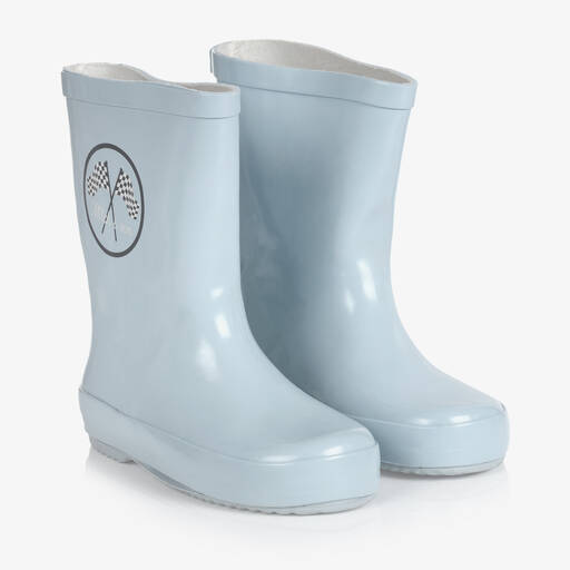 Mitch & Son-Bottes de pluie bleu ciel garçon | Childrensalon Outlet