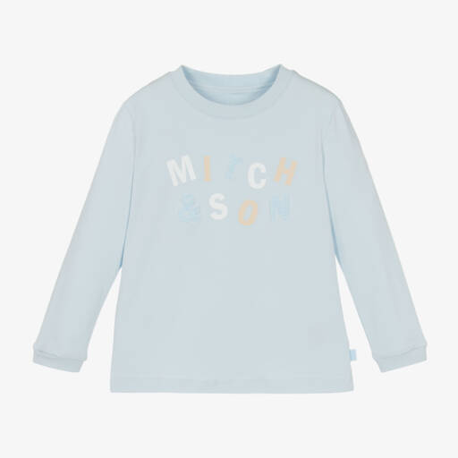 Mitch & Son-Boys Sky Blue Jersey Top | Childrensalon Outlet