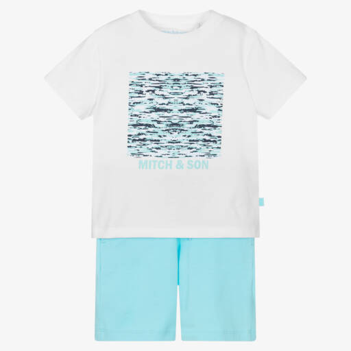 Mitch & Son-Boys Soft Knit Shorts Ensemble | Childrensalon Outlet