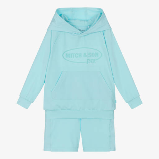 Mitch & Son-Костюм из бирюзового трикотажа для мальчиков | Childrensalon Outlet