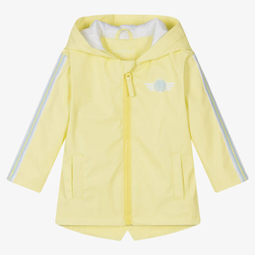 Mitch & Son-Boys Yellow & Blue Hooded Jacket  | Childrensalon Outlet