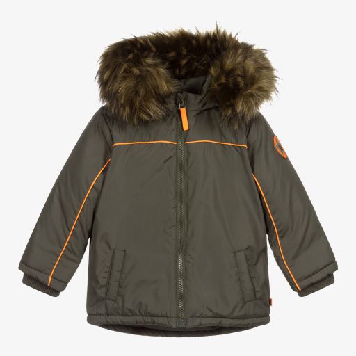 Mitch & Son-Green Padded Hooded Coat | Childrensalon Outlet