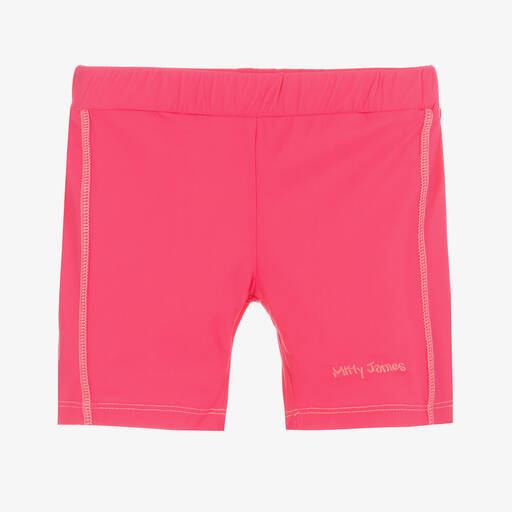 Mitty James-Girls Pink Swim Shorts | Childrensalon Outlet
