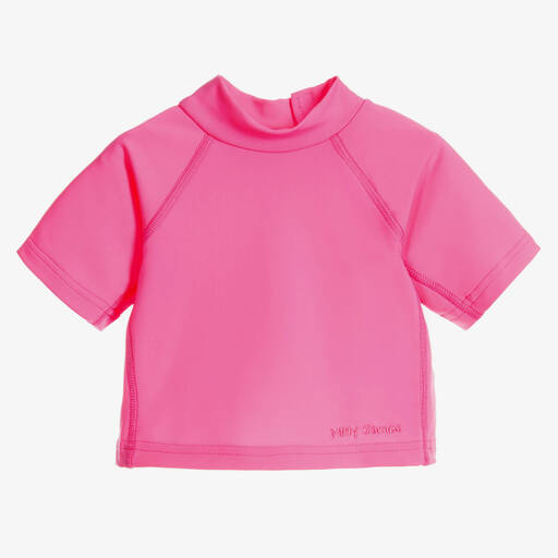 Mitty James-T-shirt de bain rose fuchsia pour bébé | Childrensalon Outlet
