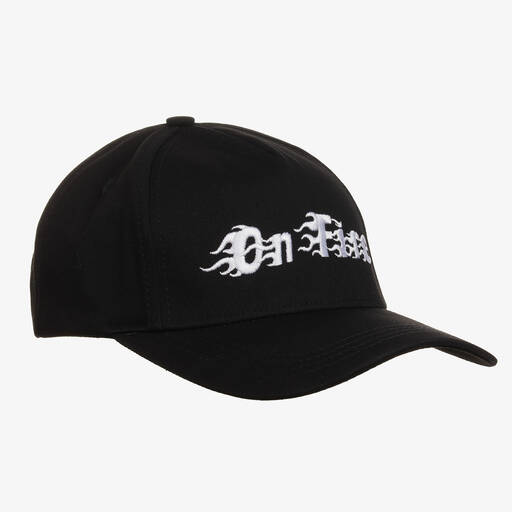 Molo- Black Embroidered Cotton Fire Cap | Childrensalon Outlet