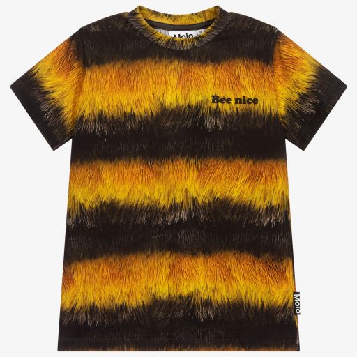 Molo-Bienen-T-Shirt in Schwarz und Gelb | Childrensalon Outlet
