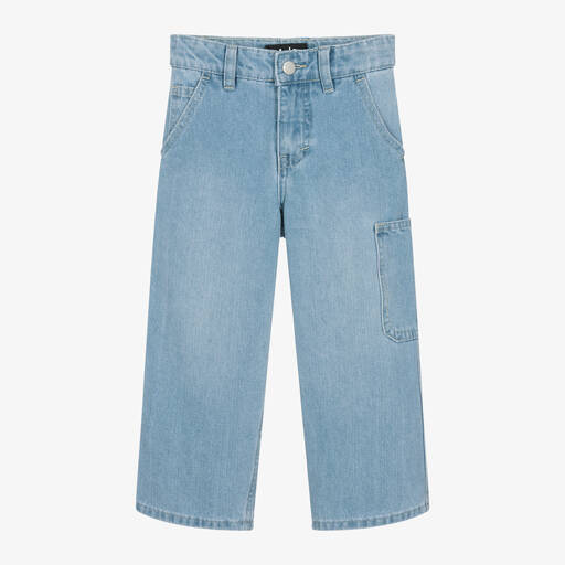 Molo-Blue Light Wash Denim Relaxed Jeans | Childrensalon Outlet