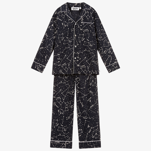 Molo-Синяя пижама из органического хлопка | Childrensalon Outlet