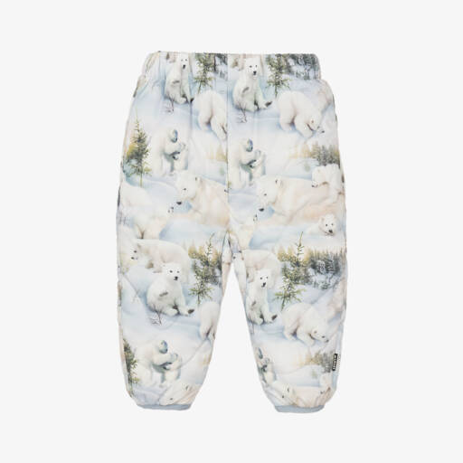 Molo-Boys Arctic Bear Blue Ski Pants | Childrensalon Outlet