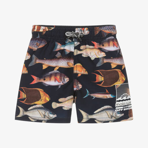 Molo-Boys Art of Fish Swim Shorts (UPF 50+) | Childrensalon Outlet