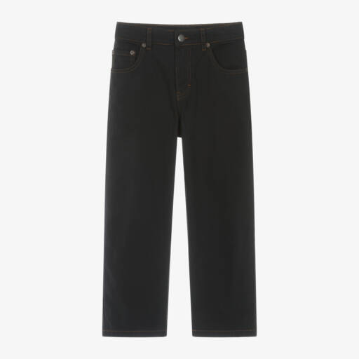 Molo-Boys Black Loose Cotton Trousers | Childrensalon Outlet
