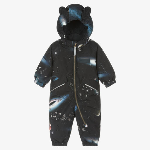 Molo-Boys Black Space Waterproof Snowsuit | Childrensalon Outlet