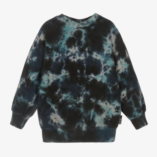 Molo-Boys Blue Artisan Dye Cotton Pullover | Childrensalon Outlet