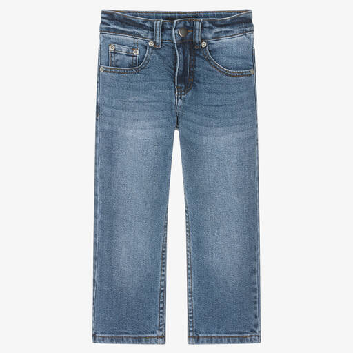 Molo-Boys Blue Cotton Denim Jeans | Childrensalon Outlet