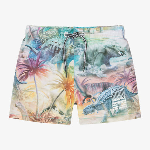 Molo-Boys Blue Dino Swim Shorts (UPF50+) | Childrensalon Outlet
