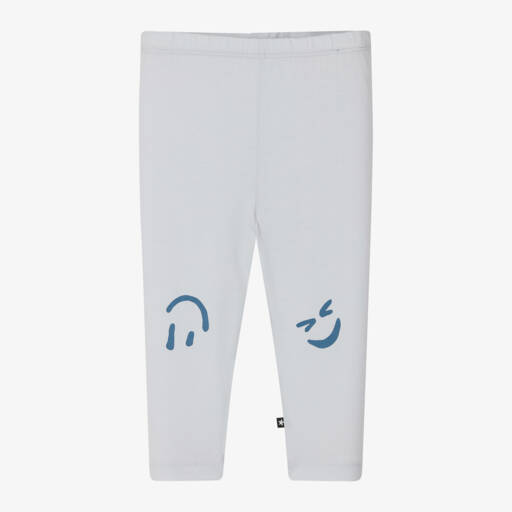 Molo-Boys Blue Joyful Print Leggings | Childrensalon Outlet