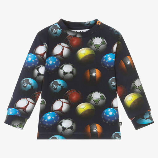 Molo-Boys Cotton Football Top | Childrensalon Outlet