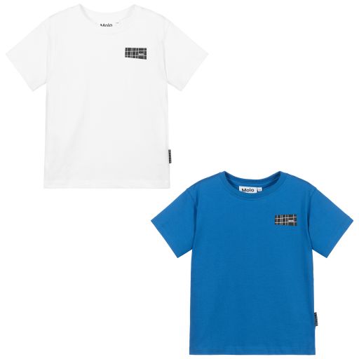 Molo-T-shirts en coton Garçon (x 2) | Childrensalon Outlet