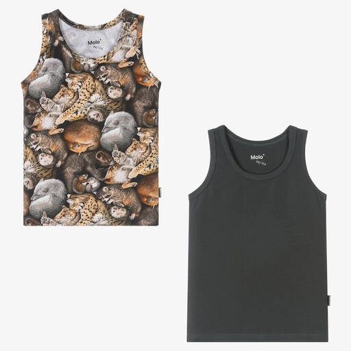 Molo-Boys Cotton Vests (2 Pack) | Childrensalon Outlet