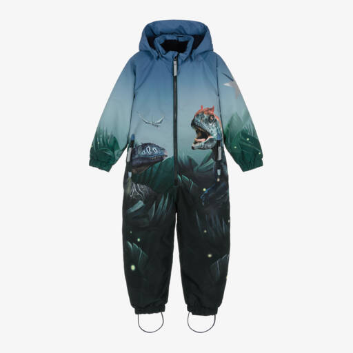 Molo-Уютная синяя одежда для снега с динозаврами для мальчиков | Childrensalon Outlet