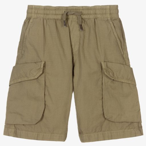 Molo-Boys Green Cargo Shorts | Childrensalon Outlet
