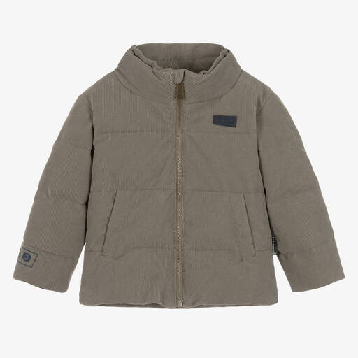 Molo-Boys Green Corduroy Hooded Jacket | Childrensalon Outlet