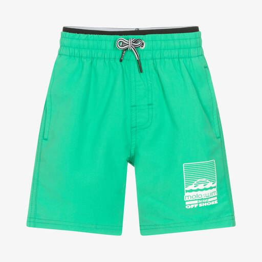 Molo-Boys Green Swim Shorts (UPF 50+) | Childrensalon Outlet
