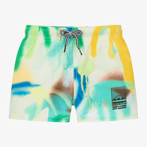 Molo-Boys Green Swim Shorts (UPF50+) | Childrensalon Outlet