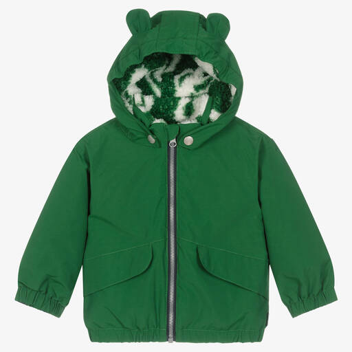 Molo-Blouson vert imperméable en nylon | Childrensalon Outlet