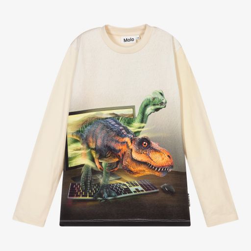 Molo-Кремовый хлопковый топ для мальчиков | Childrensalon Outlet