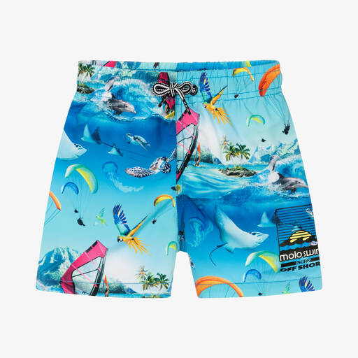 Molo-Boys Passion For Motion Swim Shorts (UPF 50+) | Childrensalon Outlet
