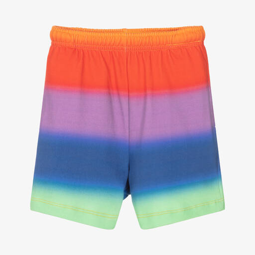 Molo-Boys Red Rainbow Organic Cotton Shorts | Childrensalon Outlet