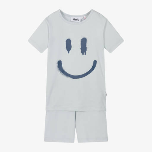 Molo-طقم نوم قطني أزرق سماوي للأولاد | Childrensalon Outlet