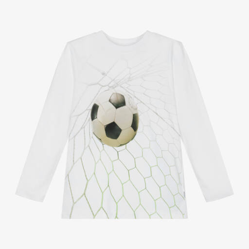 Molo-Мягкая белая футболка для мальчиков | Childrensalon Outlet