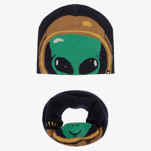 Molo-Шерстяная шапка и снуд Инопланетянин | Childrensalon Outlet