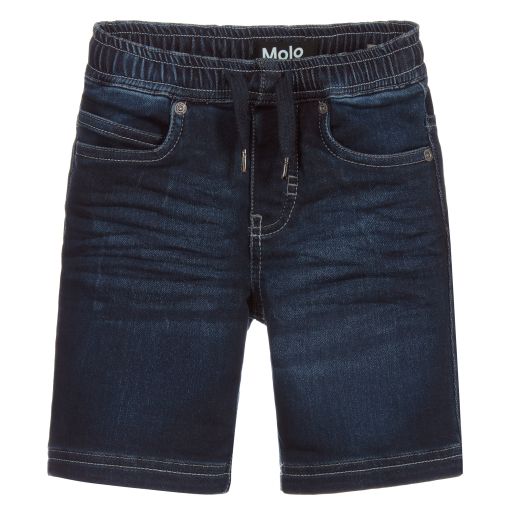 Molo-Dark Blue Denim Shorts | Childrensalon Outlet