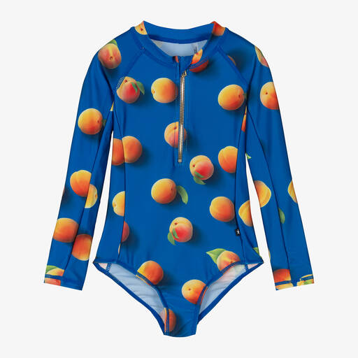 Molo-Синий купальник с абрикосами для девочек | Childrensalon Outlet