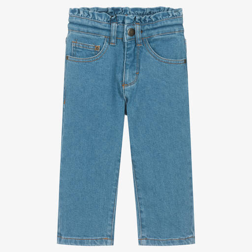 Molo-Girls Blue Denim Jeans | Childrensalon Outlet